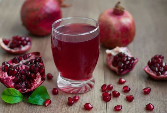 Granatapfelsaft zur Beseitigung von Parasiten